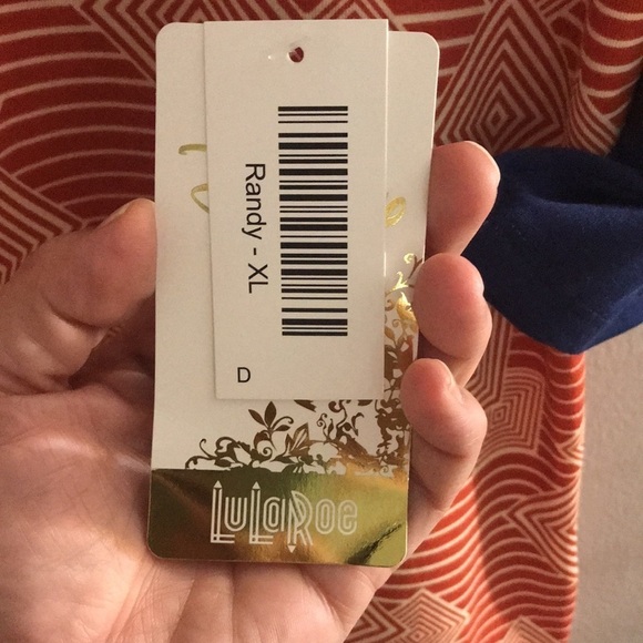 NWT Disney Mickey Mouse Orange/Navy blue LulaRoe Randy baseball tee size XL - Picture 5 of 8